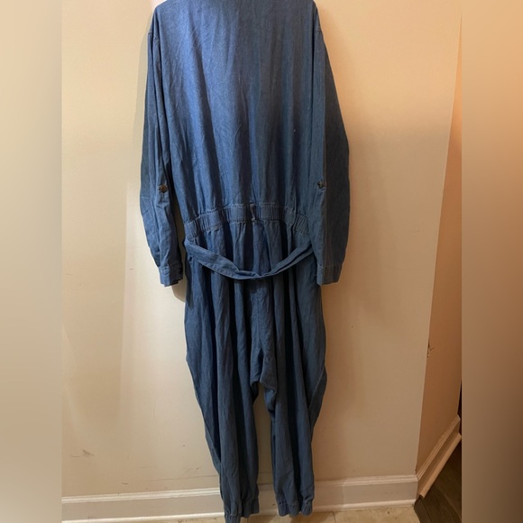 Brand New Denim Joggers Jumpsuit Size 36 - Picture 15 of 16